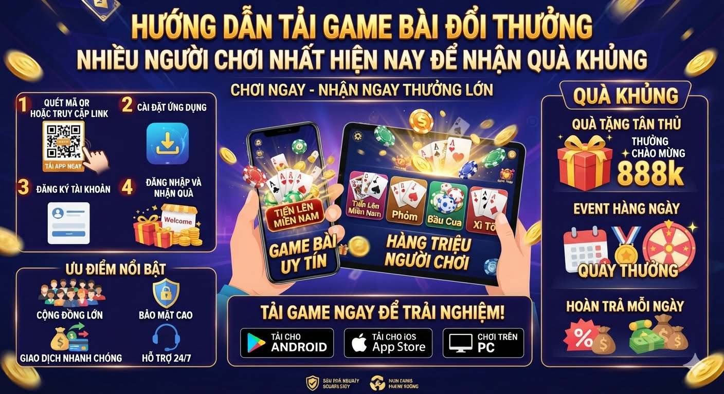 Tải game bài đổi thưởng nhiều người chơi nhất